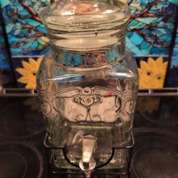 Ice Tea Lemonade Drink Dispenser Jar with Spigot
