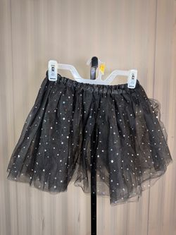 Black Tulle Tutu Skirt with Star