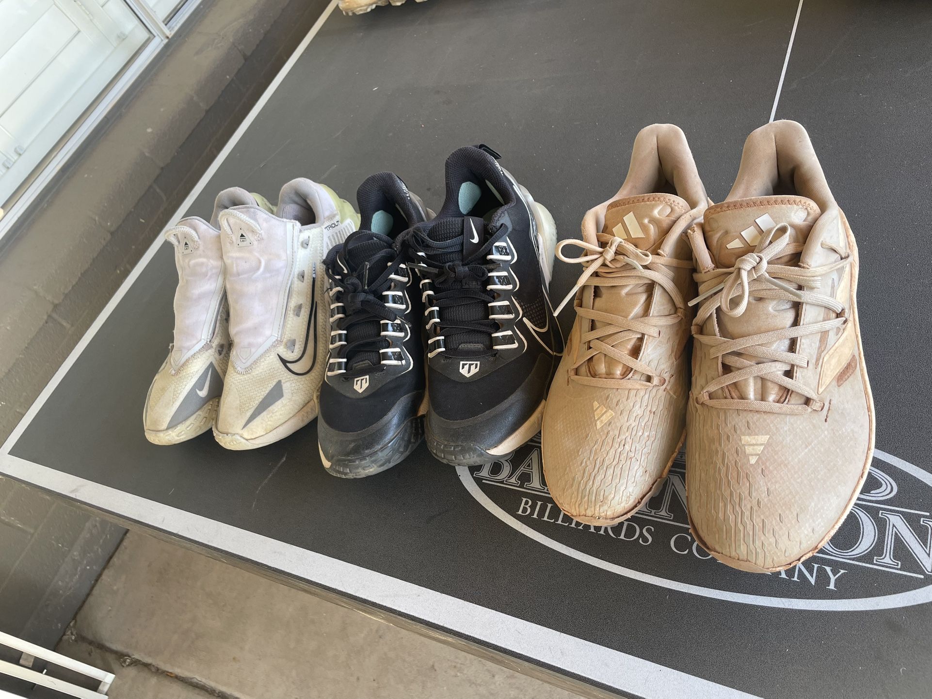 Baseball Cleats And Turf Trainers Size 8