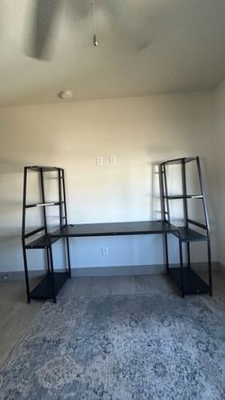 Computer desk with towers
