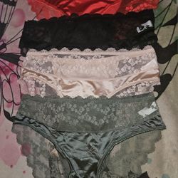 4 Pairs Of Lace Panties Underwear Plus Size 2XL 