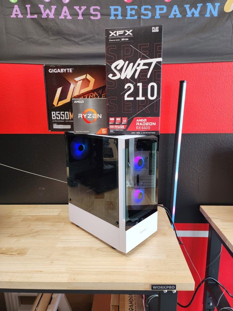 Custom RX 6600 Gaming PC. Only $50 Down With No Credit Financing!
