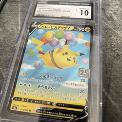Flying Pikachu V 25th Anniversary Collection Pokemon Card CGC 10