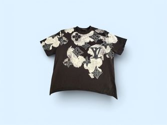 Louis Vuitton Watercolor Monogram Black Graphic Tee Size M