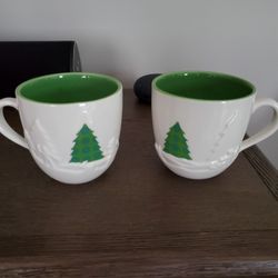 Four 2006 Starbucks Coffee Mugs 