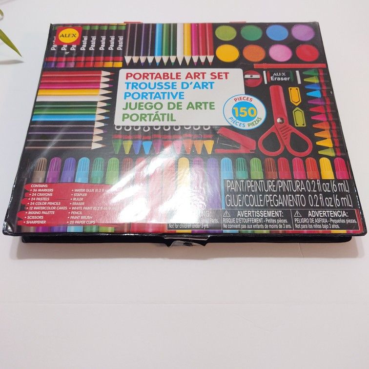Alex 150-Piece Portable Art Set Multicolour