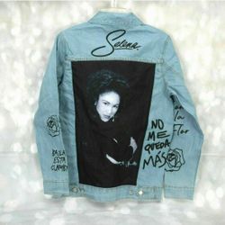 Official SELENA denim Oversized Jacket - Light Wash - Medium 