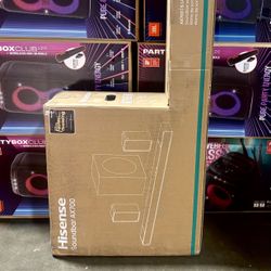 Hisense (AX700) Dolby Atmos Soundbar Home Theater System | 5.1.2 Channel Surround | Wireless Subwoofer + Rear Speakers | Immersive Cinema Audio