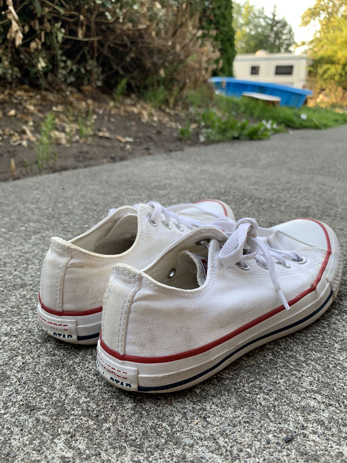 White Low Top Converse