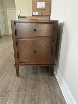 Solid Walnut Side Table / Nightstand Project – Heavy Real Wood – Missing Top