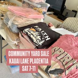 COMMUNITY YARD SALE SPACE 17 New Items