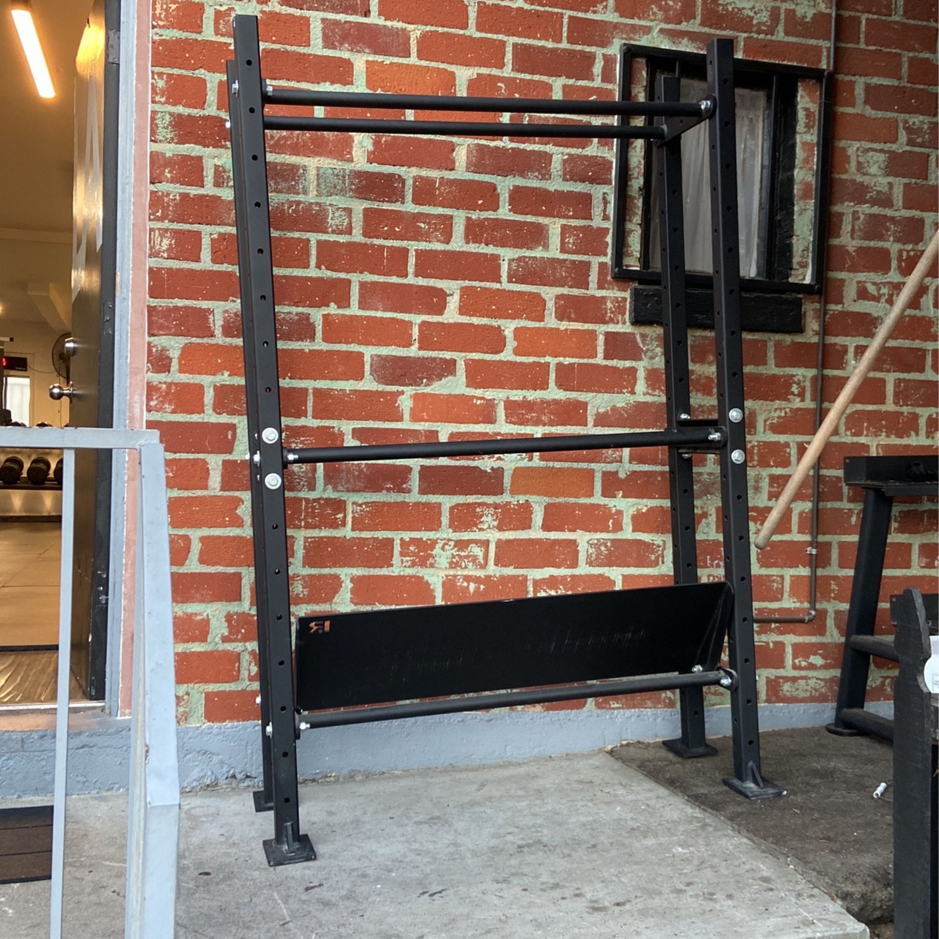 Rogue Storage Rack With Dumbbell Tier Added 