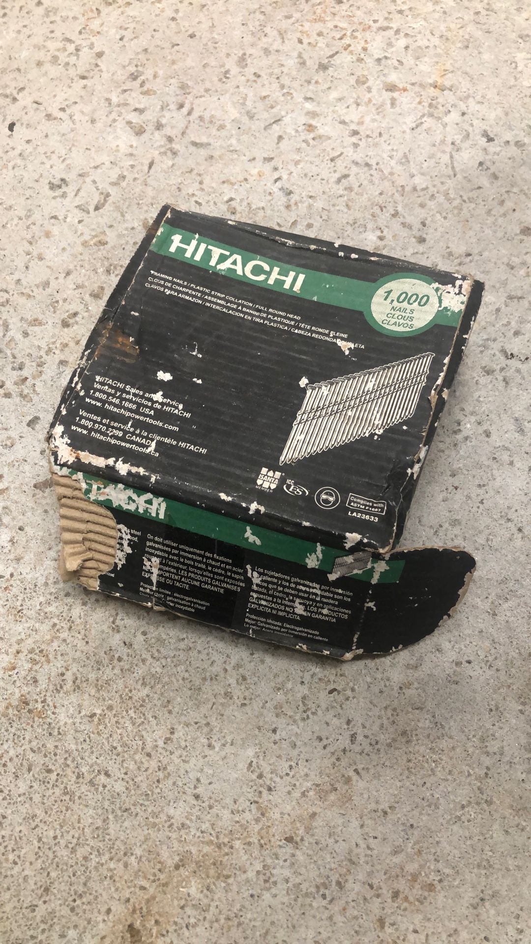 Hitachi Framing Nails about 1/4 Box of 1000 $15 OBO