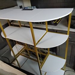 Wine Rack With LED lights And Charging Station