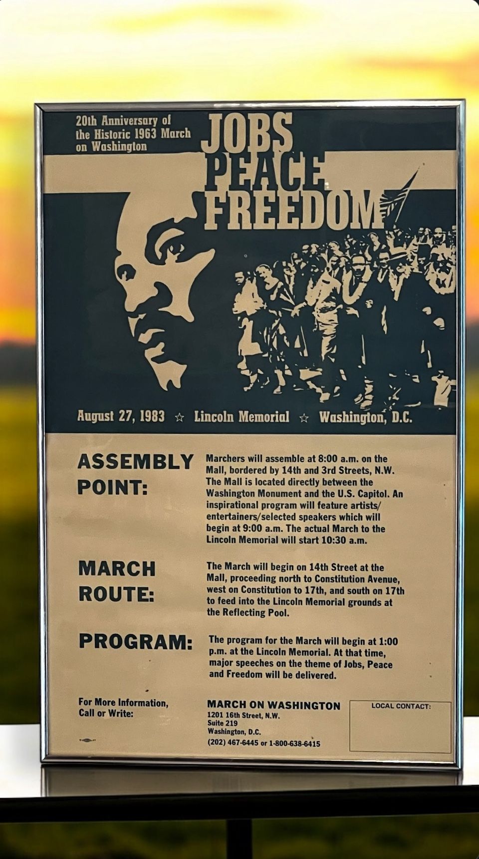 Martin Luther King 1983 Collectible Home Decore Poster