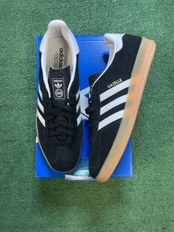 Adidas Gazelle black white gum