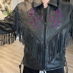 Woman’s Leather Riding Jacket
