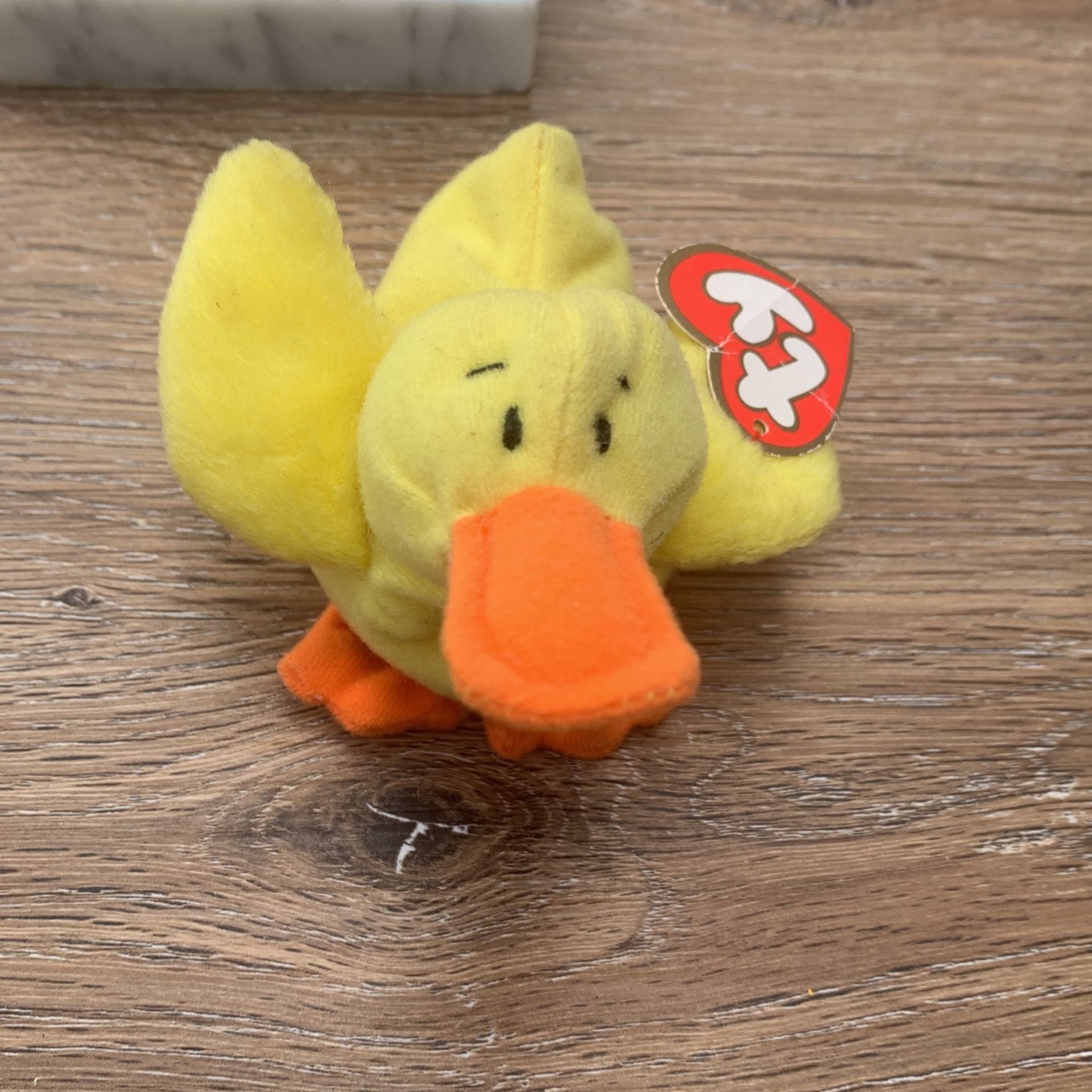 Vintage 1993 beanie baby duck Quackers
