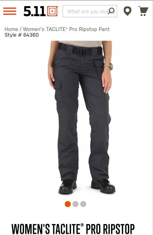 5.11 Women's RIP STOP TACTICAL EMS /FIRE/POLICE Pants Sz 16/18 **only worn a few times to class. ..like NEW