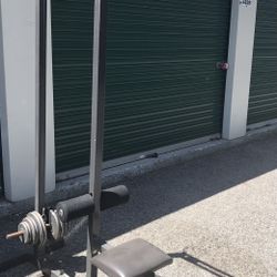 AT Pulldown Machine Low Row Cable Pull Down Machine With a Bench And Weights 