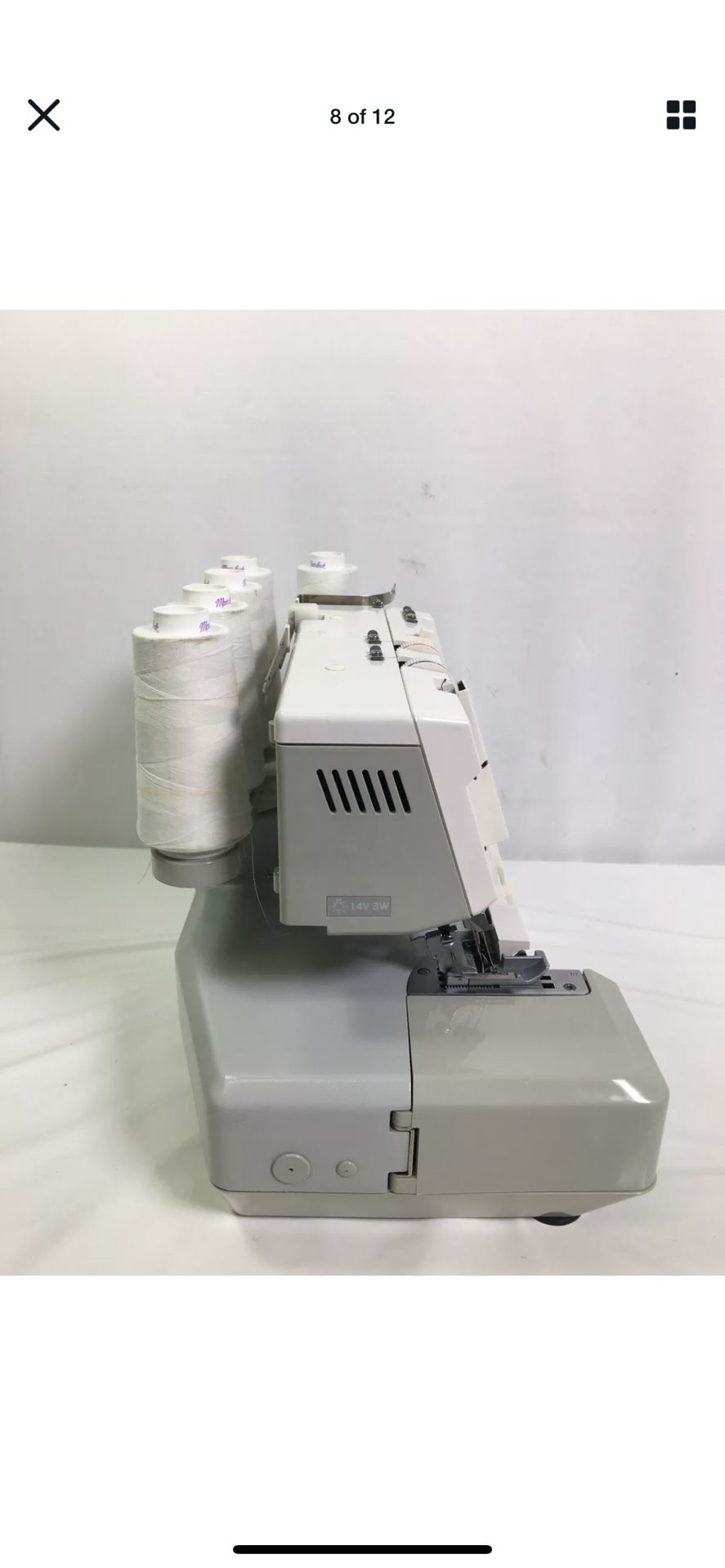 ELNA Lock Pro 5 DC Electronic Overlock Serger Sewing Machine Foot Ped ...