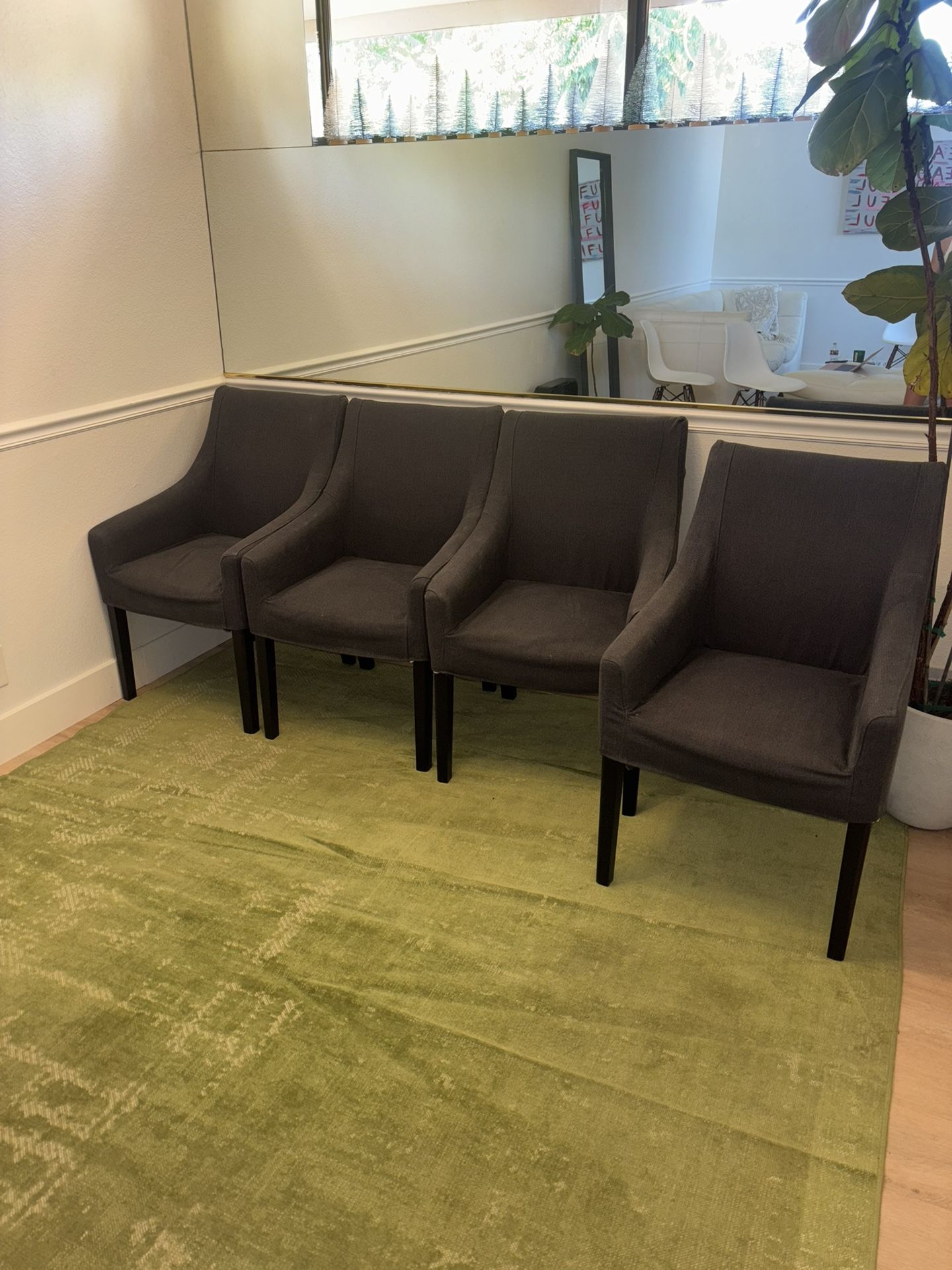 4 Comfy Grey Chairs IKEA