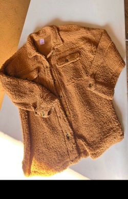 No Boundaries Sherpa Shacket XL