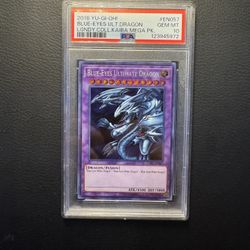 Yugioh 2018 Blue Eyes Ultimate Dragon Psa 10 