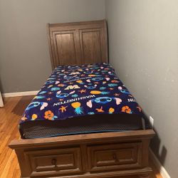 Twin Bed Frame With Mattress 