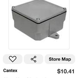 Cantex 4x4x2 Junction Box