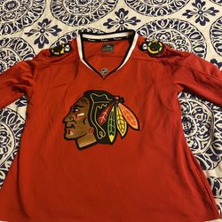 Seabeook Blackhawk Hockey Jersey. Size: Large.