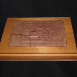 Wood & Leather Jewelry Box 