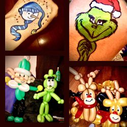 Balloons And Hair Clips With Feathers Or Beads