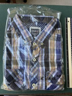 Men’s Casual Plaid XL Long Sleeve 
