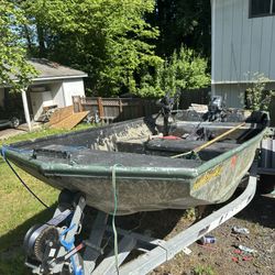 14.5’ Lowe With Yamaha 15hp Tiller Handle Outboard