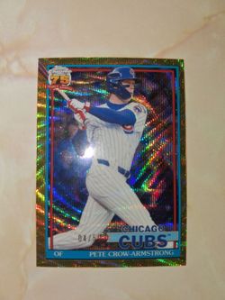Pet crow armstrong topps chrome GOLD 04/50 number match