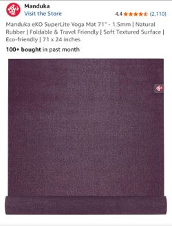 New 71x24 purple yoga mat