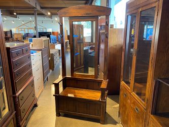 Farmhouse 78″ Tall 4-Hook Wood Hall Tree in Dark Chocolate