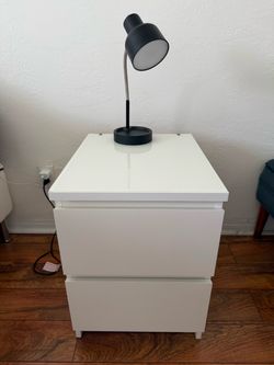IKEA white nightstands