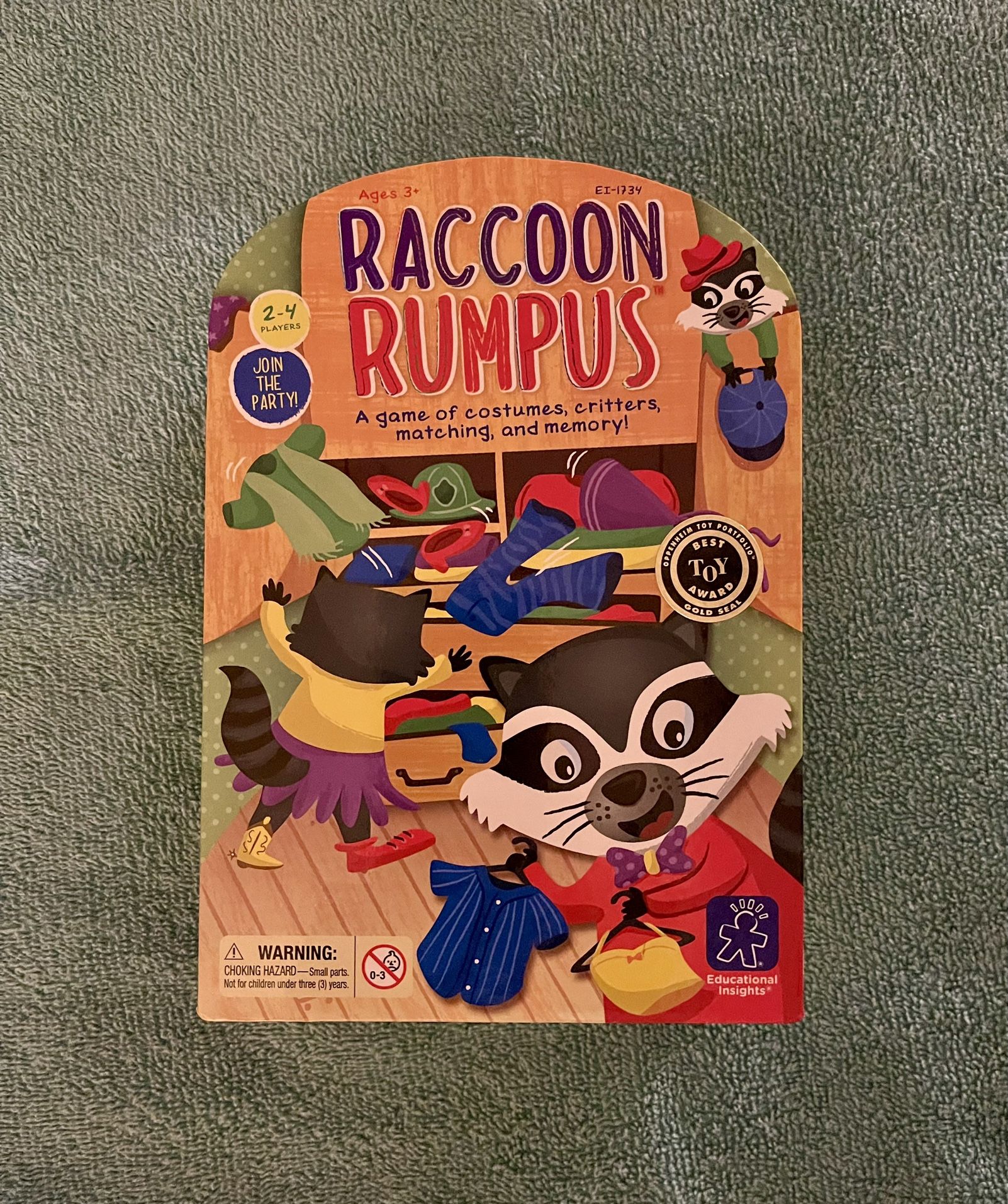 Raccoon Rumpus board game - brand new and unopened.