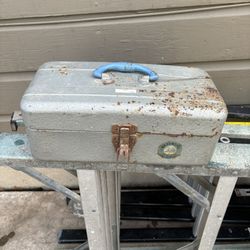 Vintage Metal Tackle Box 