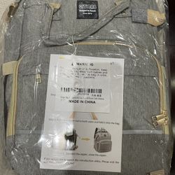 GITIBAB Diaper Backpack  With Travel Bassinet 
