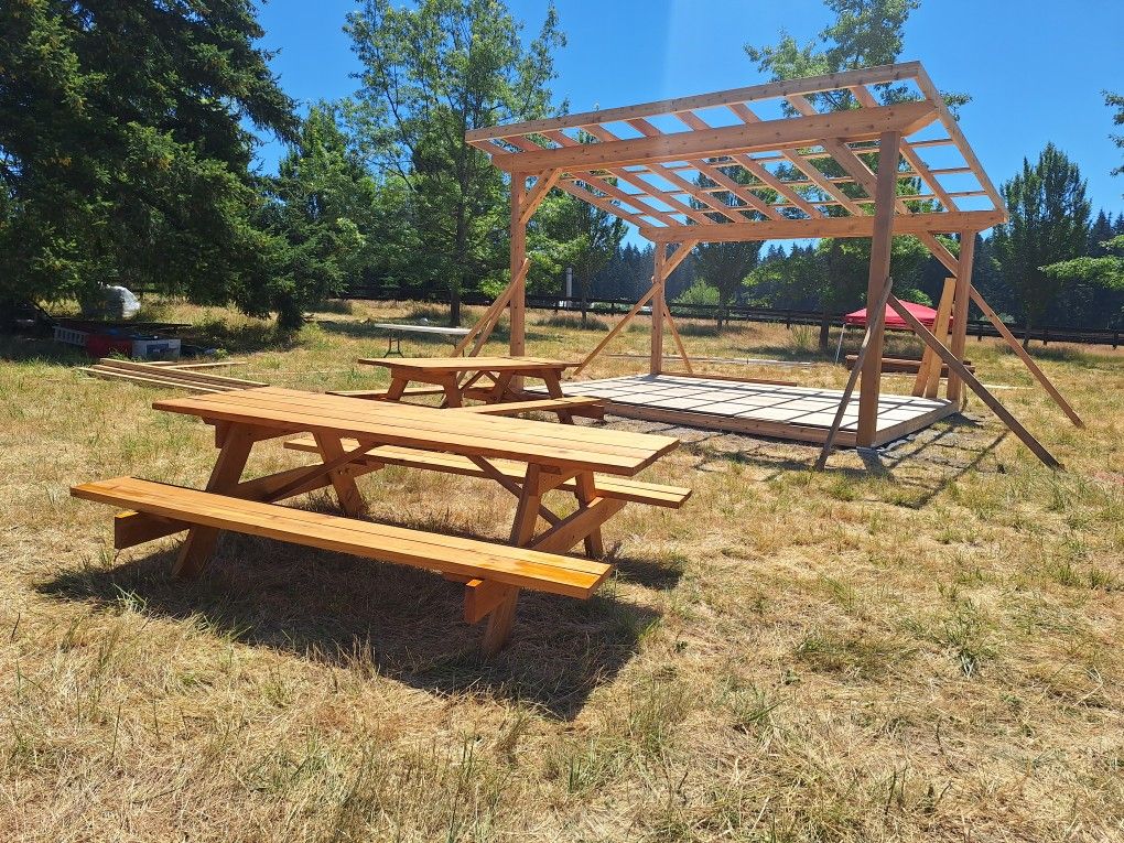 8 Foot Cedar Picnic Table