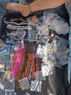 Assorted costume jewelry