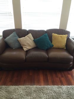 Leather Sofa in decent condition