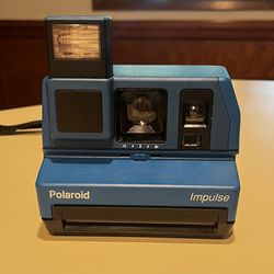 Blue Polaroid Impulse Camera 