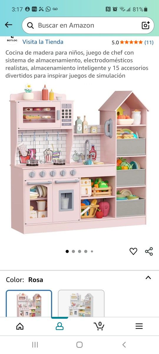 Cocinita De Madera Para Nina