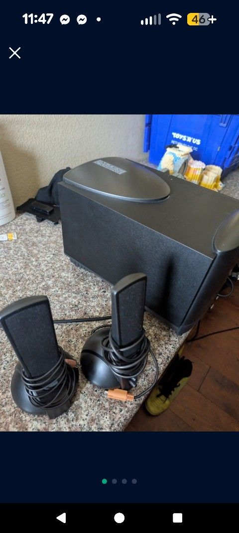 Altec Lansing Computer Gaming Speakers System Like New 