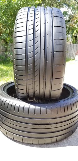 275/35/20 GOODYEAR EAGLE F1 99-100% TREAD. BMW MERCEDES MUSTANG CHEVY DODGE