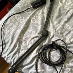 Used Once, SHURE Mic, comes with headset and Rode boom arm